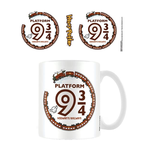Harry Potter Chibi Platform 9 3/4 Mugg En Storlek Vit White One Size