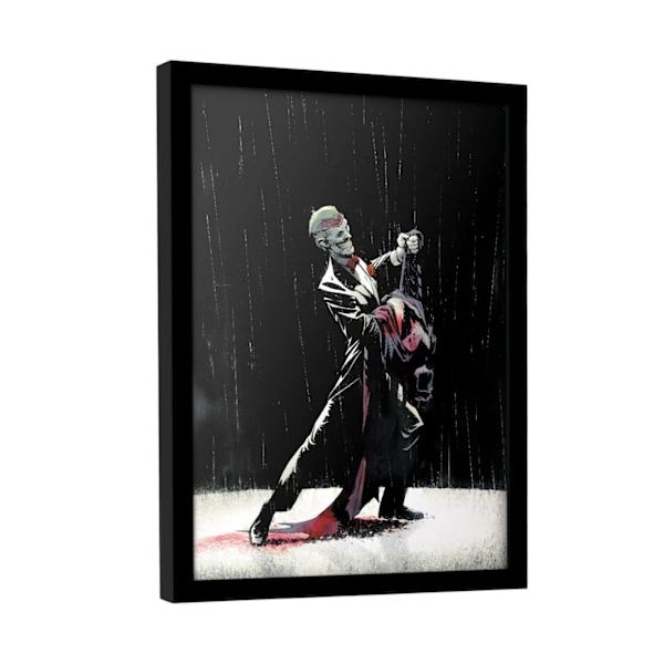 Batman Joker Dance Comic Cover Print 40cm x 30cm Svart/Vit/Röd Black/White/Red 40cm x 30cm