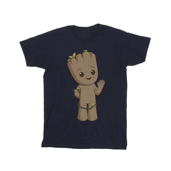 Marvel Boys I Am Groot Söt Groot T-shirt 5-6 år Marinblå Navy Blue 5-6 Years