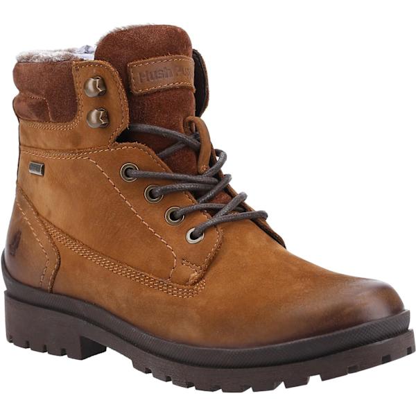 Hush Puppies Dam/Dam Annay Läder Combat Boots 3 UK Kamel Camel 3 UK
