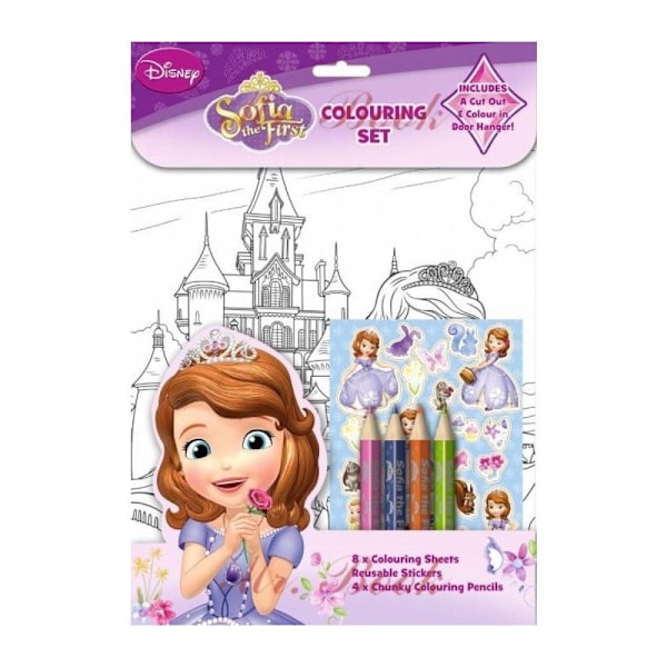 Sofia The First Färgset En Storlek Flerfärgad Multicoloured One Size