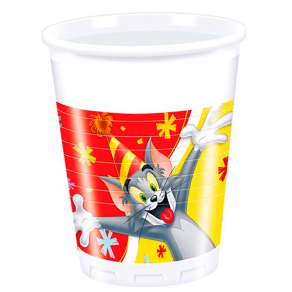 Tom & Jerry Party Cup (8-pack) One Size Vit/Flerfärgad White/Multicoloured One Size