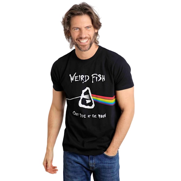 Weird Fish Herr T-shirt Carp Side Of The Moon Pink Floyd M Svart Black M