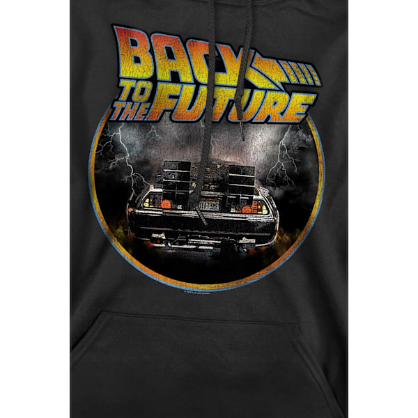 Tillbaka till framtiden Herr Hoodie L Svart Black L