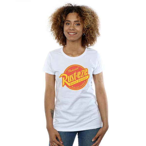 Cars Dam/Kvinnor Rost-Eze Logotyp Bomull T-shirt S Vit White S