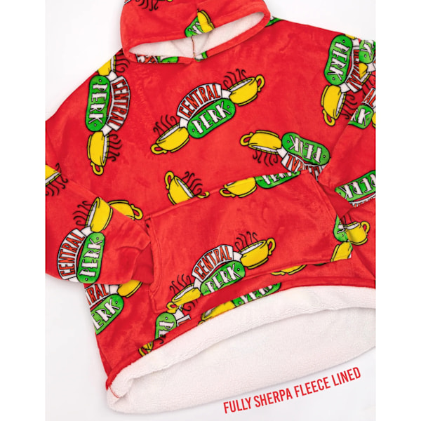 Friends Unisex Vuxen Oversized Hoodiefilt En Storlek Röd Red One Size