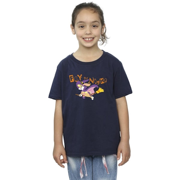 Looney Tunes Girls Lola Fly By Night Bomull T-shirt 7-8 År N Navy Blue 7-8 Years