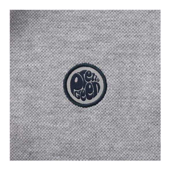 Pretty Green Pikétröja i bomull för män S Grå Grey S