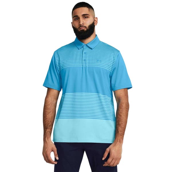 Under Armour Herr Playoff 3.0 Stripe Pikétröja S Ljusblå Light Blue S