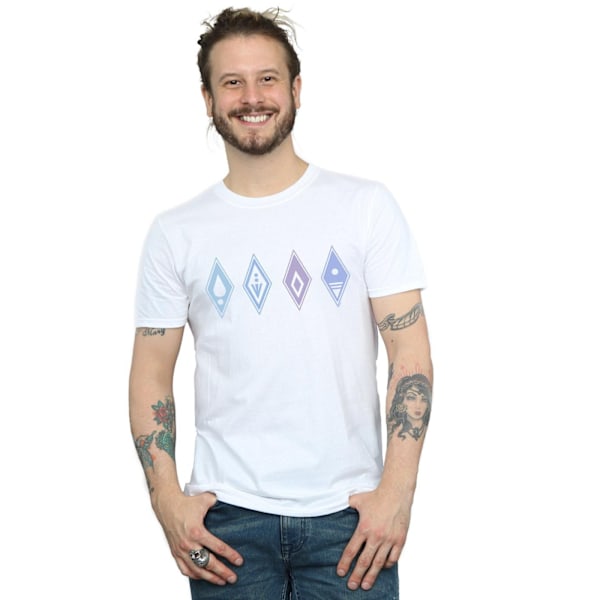 Disney Frozen 2 Elements Symbols T-shirt L Vit White L