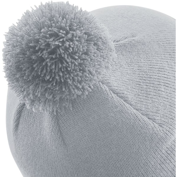 Beechfield Unisex Original Pom Pom Vintermössa En Storlek L Light Grey One Size