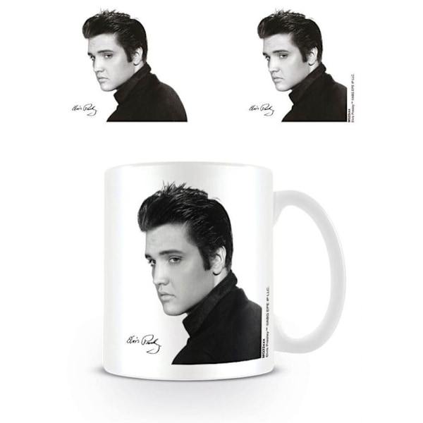 Elvis Porträtt Mugg En Storlek Vit White One Size