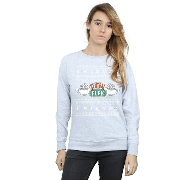 Friends Dam/Damer Fair Isle Central Perk Sweatshirt L Sport Sports Grey L