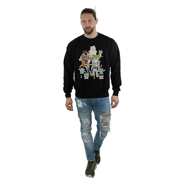 Toy Story Herr Grupp Sweatshirt XXL Svart Black XXL