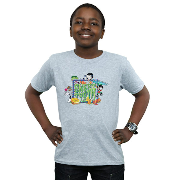 DC Comics Boys Teen Titans Go Sweet Tooth T-shirt 12-13 år S Sports Grey 12-13 Years