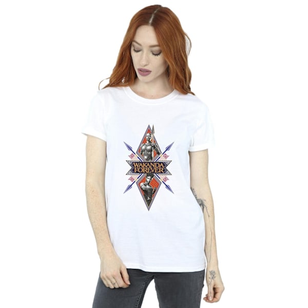 Marvel Dam/Damer Wakanda Forever Tribal Spear Chest Bomull White L