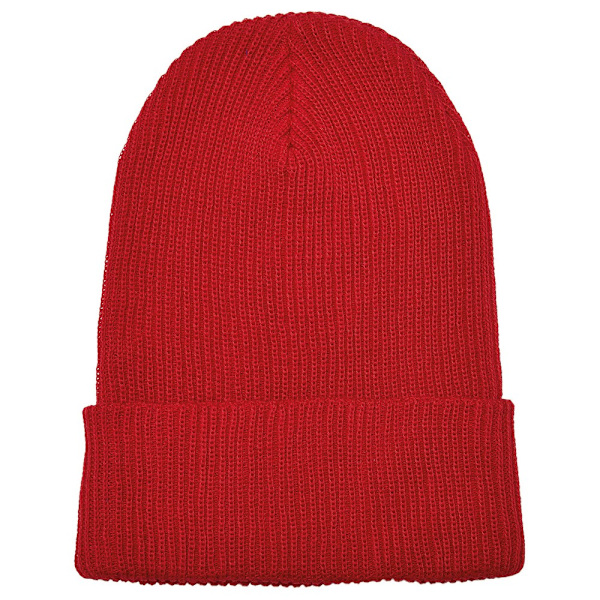Flexfit Unisex Vuxen Stickad Återvunnet Garn Mössa One Size Röd Red One Size
