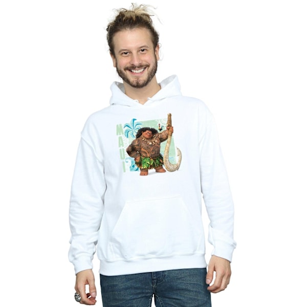 Disney Herr Moana Maui Hoodie M Vit White M