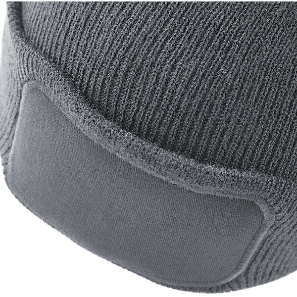 Beechfield Unisex Enfärgad Vintermössa / Huvudbonad (Perfekt för Graphite Grey One Size