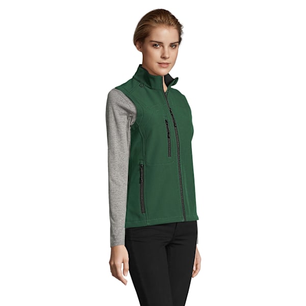 SOLS Dam/Kvinnor Rallye Soft Shell Bodywarmer Jacka S Flaska Bottle Green S