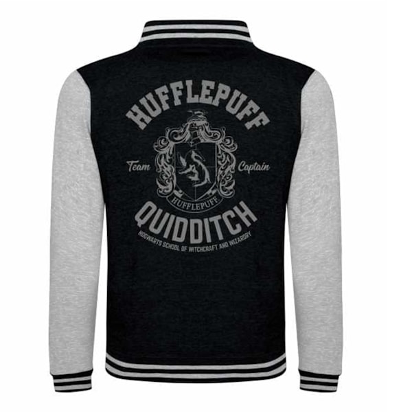 Harry Potter Unisex Vuxen Hufflepuff Varsity Jacka S Svart Black S
