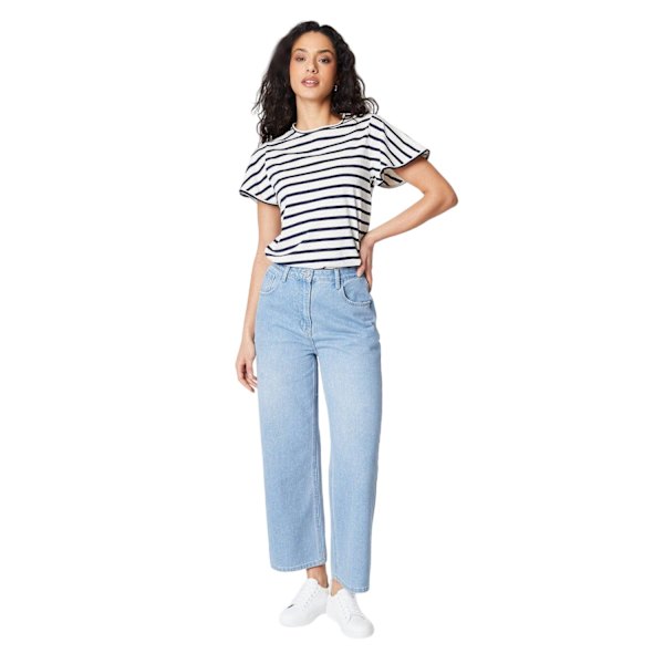 Principles Dam/Dam Petite Wide Leg Jeans 18 UK Ljusblå Light Blue 18 UK