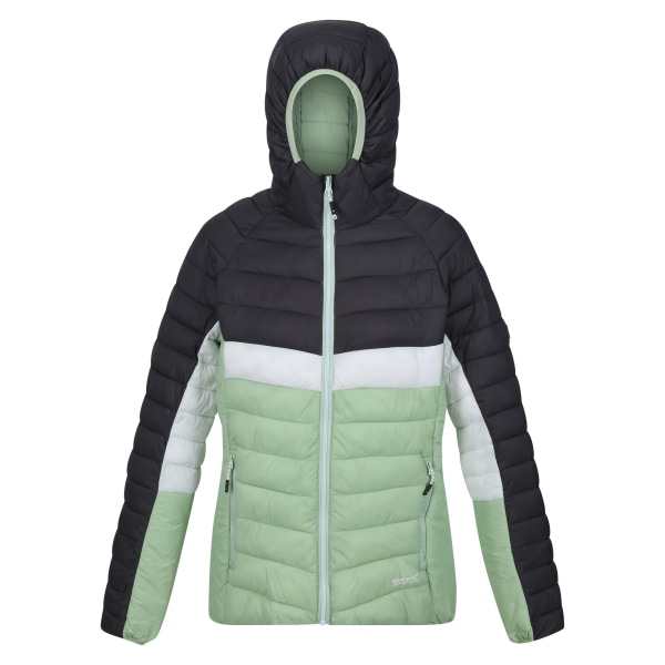 Regatta Dam/Dam Harrock II Baffled Hood Jacket 18 UK Qu Quiet Green/Seal Grey 18 UK