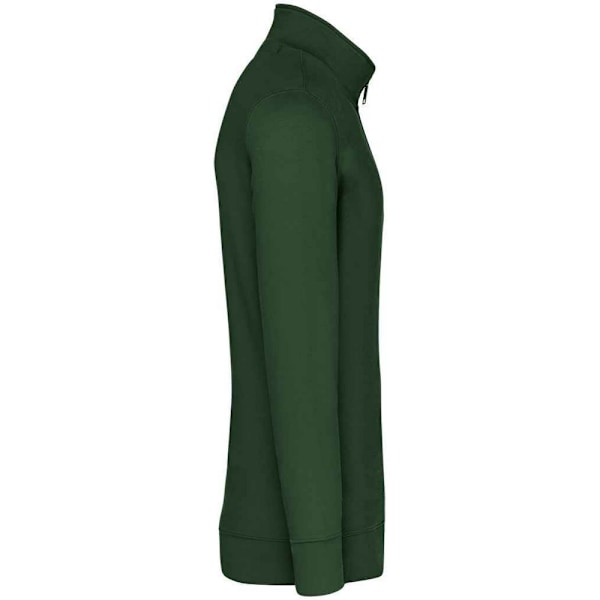 Kariban Herr Zip Neck Sweatshirt L Forest Green Forest Green L