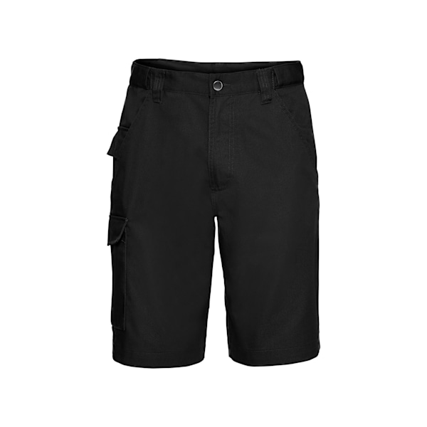 Russell Herr Shorts i Polycotton Twill 42R Svart Black 42R