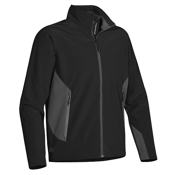 Stormtech Pulse Softshelljacka för män 2XL Svart/ Granit Black/ Granite 2XL