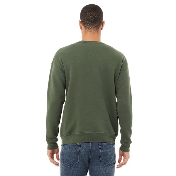 Bella + Canvas Unisex Drop Shoulder Sweatshirt L Militär Military Green L