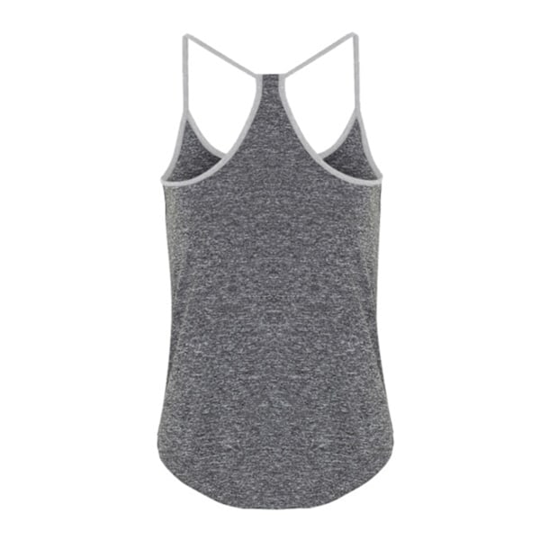 TriDri Dam/Kvinnors Yogaväst XL Svart Melange/Silver Melange Black Melange/Silver Melange XL