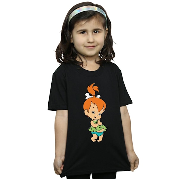 The Flintstones Girls Pebbles Flintstone Bomull T-shirt 12-13 år Black 12-13 Years