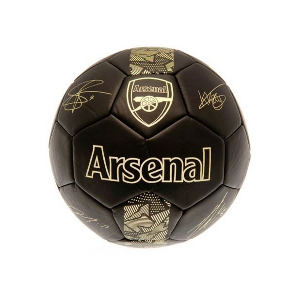Arsenal FC Phantom Signature Football 5 Svart/Guld Black/Gold 5