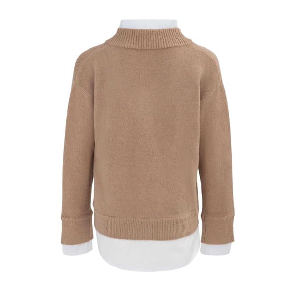 Miso Dam/Dam Stickad 2 i 1 Tröja 8 UK Beige Beige 8 UK