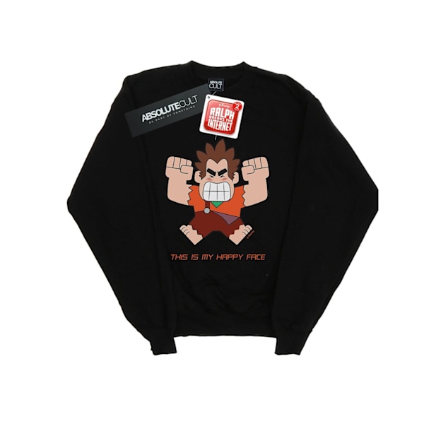 Disney Herr Wreck It Ralph Happy Face Sweatshirt 3XL Svart Black 3XL