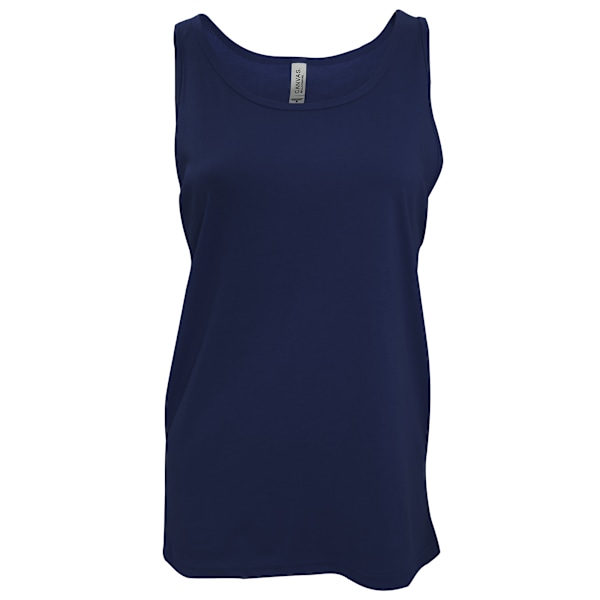 Canvas Vuxen Unisex Jersey Ärmlös Tank Top M Marinblå Navy Blue M