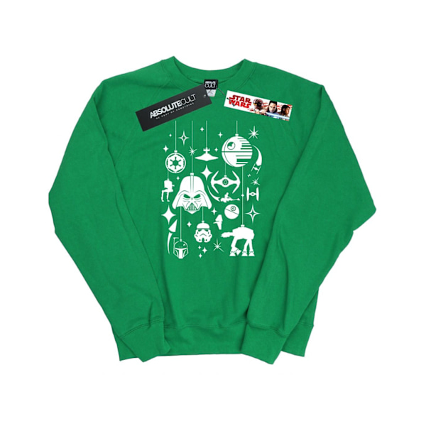 Star Wars Dam/Damer Jul Dekorationer Sweatshirt S Iris Irish Green S