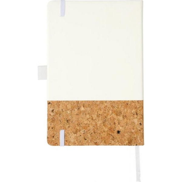 JournalBooks Evora A5 Kork Thermo PU Anteckningsbok A5 Vit White A5