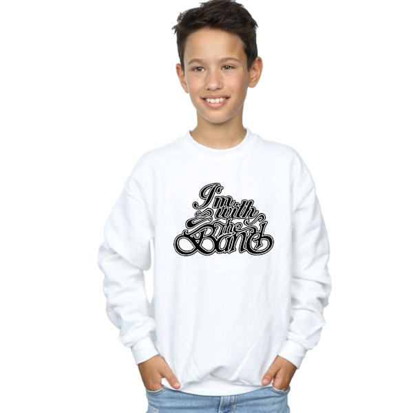 The Band Boys Sweatshirt 5-6 år Vit White 5-6 Years