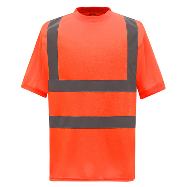 Yoko Unisex Hi-Vis Säkerhet Kortärmad T-shirt XXL Orange Orange XXL