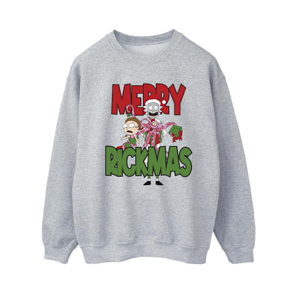 Rick And Morty Dam/Damer Merry Rickmas Sweatshirt S Sports Sports Grey S