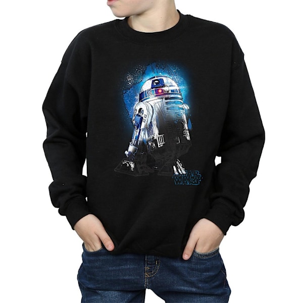 Star Wars: The Last Jedi Boys R2-D2 Borstad Sweatshirt 12-13 år Black 12-13 Years