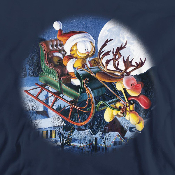 Garfield Unisex Vuxen Moonlight Ride Sweatshirt XL Marinblå Navy XL