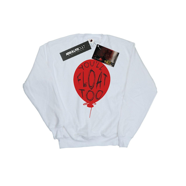 It Dam/Damer Pennywise You´ll Float Too Sweatshirt M Vit White M