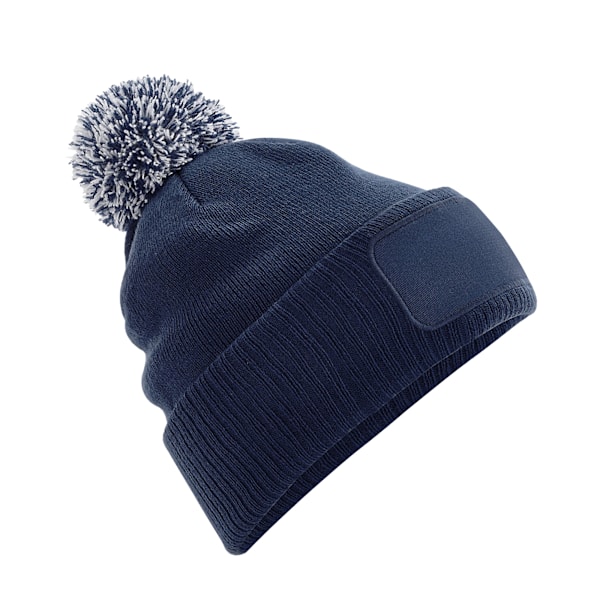 Beechfield Unisex Snowstar Printers Beanie i storlek One Size Fren French Navy/Light Grey One Size