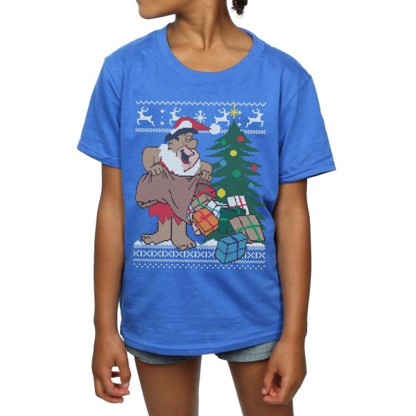 The Flintstones Girls Jul Fair Isle Bomull T-shirt 9-11 år Royal Blue 9-11 Years