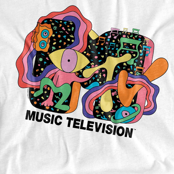MTV Unisex Vuxen Expression T-Shirt L Vit White L