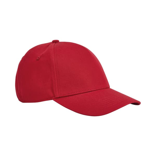 Beechfield Classic Organic Cotton 5 Panel Baseball Cap One Size Classic Red One Size