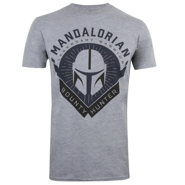 Star Wars: The Mandalorian Mens Bounty Hunter T-shirt S Grå Grey S